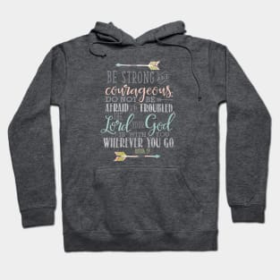 Joshua 1:9 Bible Verse Hoodie